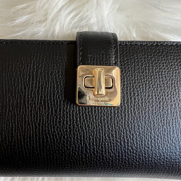 KATE SPADE PHEOBE MEDIUM BLACK WALLET - Picture 5 of 9